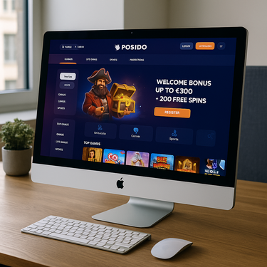 Posido Casino - Interface Desktop - Design Intuitif