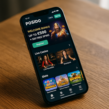 Posido Casino - Version Mobile - Responsive Design
